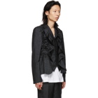 Comme des Garcons Homme Plus Black and Blue Lame Blazer