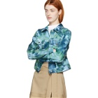 3.1 Phillip Lim Blue and Green Denim Tie-Dye Jacket