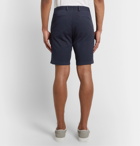 Theory - Zaine Cotton-Blend Shorts - Blue