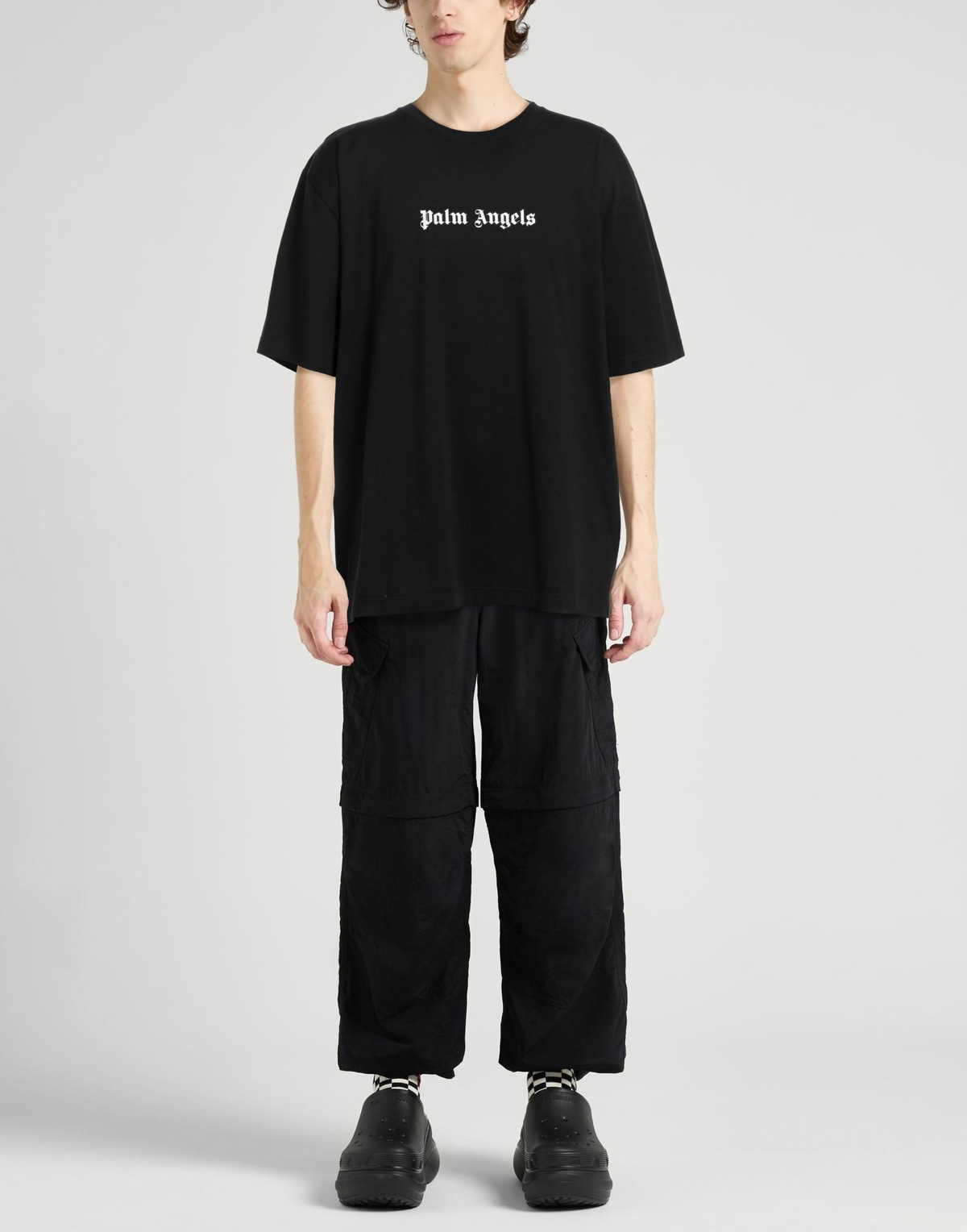 Palm Angels Mens T-shirt in Black