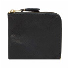 Comme des Garçons Wallet SA3100 Washed Wallet in Black