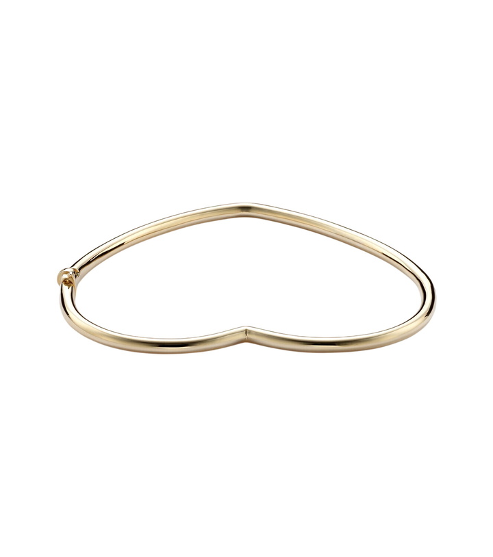 Photo: Yvonne Léon Jonc Cœur 9kt gold bangle