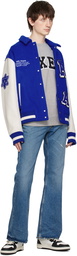 Axel Arigato Blue Illusion Varsity Bomber Jacket