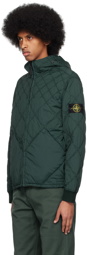 Stone Island Green Quilted Jacket