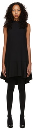 RED Valentino Black Satin Crêpe Short Dress