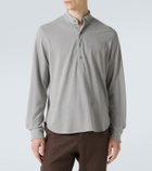 Stòffa Cotton and silk Henley shirt
