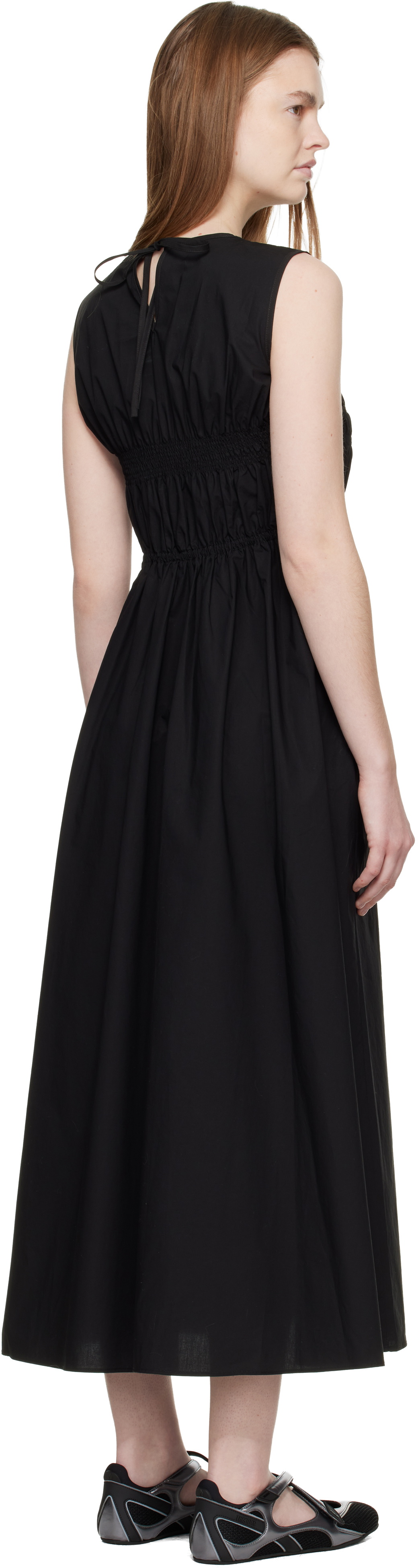 Cecilie Bahnsen Black CBchristy Midi Dress