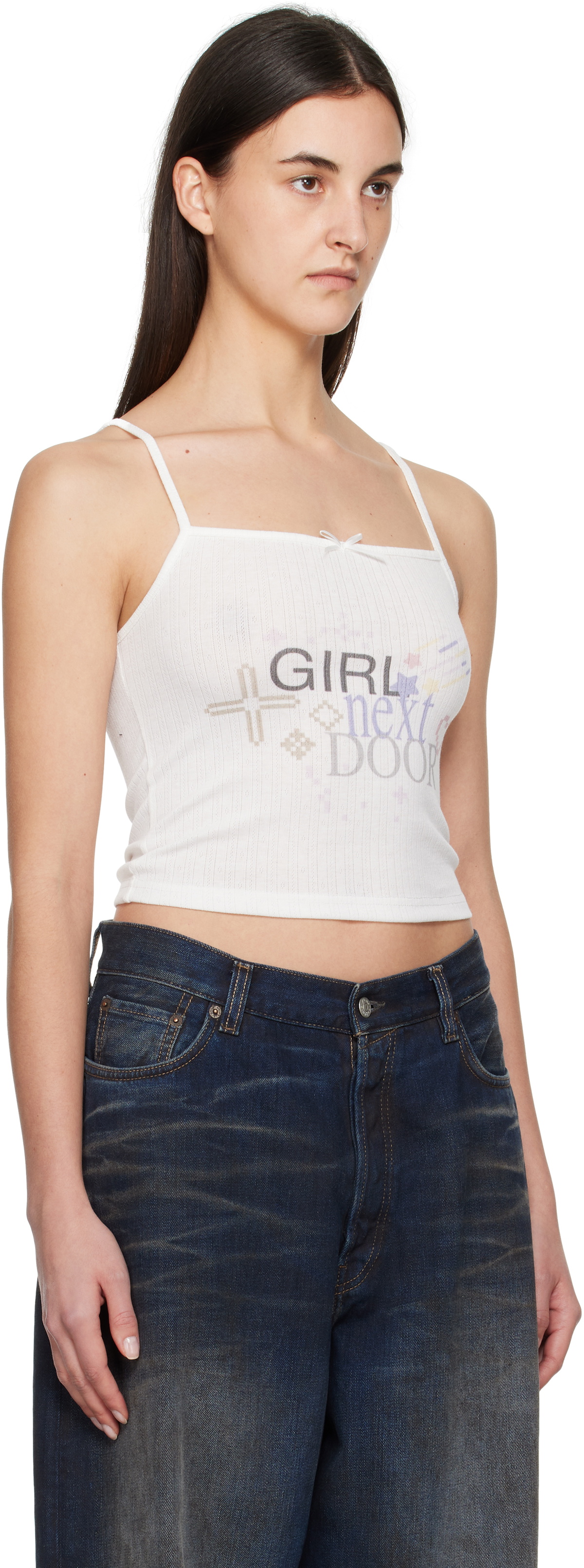 Praying White 'Girl Next Door' Tank Top