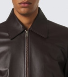 Ami Paris Leather blouson jacket