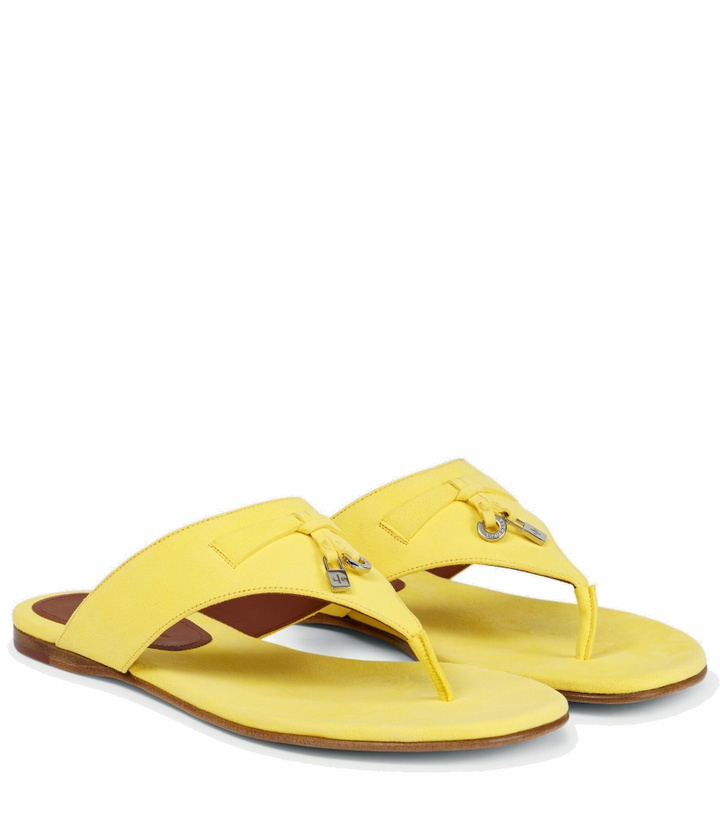 Photo: Loro Piana - Summer Charms suede thong sandals