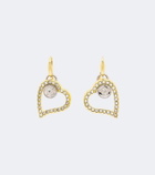 Versace Medusa crystal-embellished drop earrings