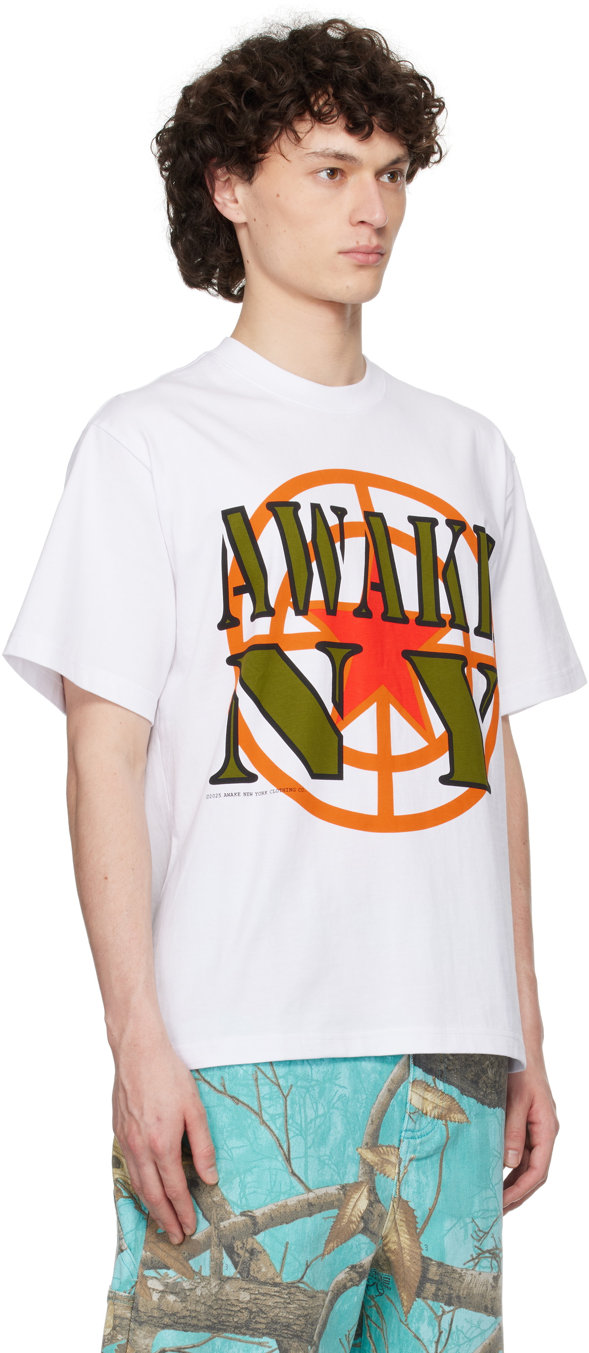 Awake NY White Crosshair Graphic T-shirt Awake NY
