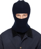 Maison Margiela Navy Virgin Wool Balaclava