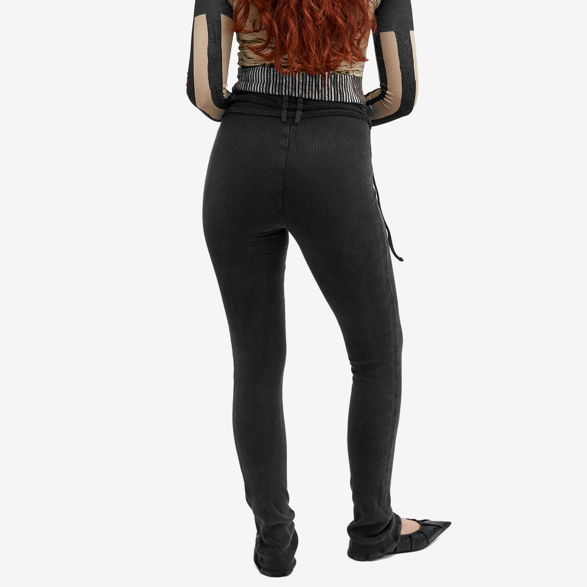 ルームウェア・パジャマ OTTOLINGER Women Lounge Wear 25P10280060302 BLACK Black Ottolinger Women's Rib Lounge Pants in Black Wash Ottolinger