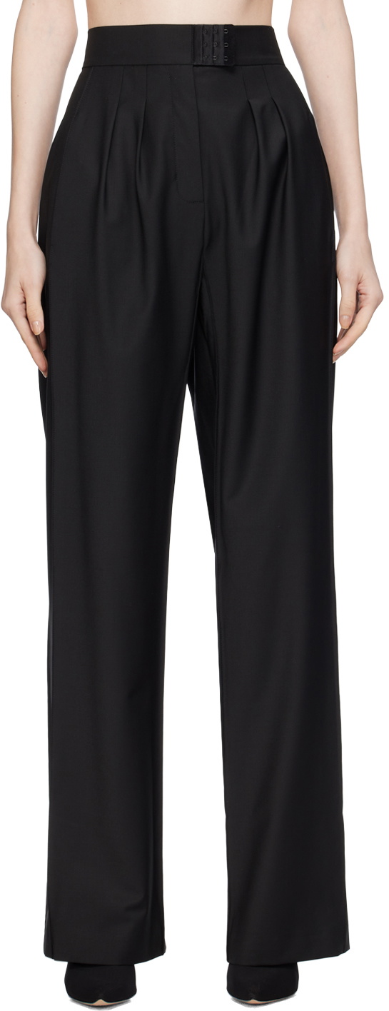 BEVZA Black Square Trousers