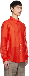 Acne Studios Red Button-Up Shirt