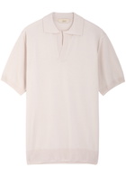 Aurélien Wool Polo Shirt Ecru