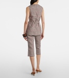 Posse Sadie gingham linen capri pants