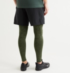 Nike Training - Utility Camouflage-Print Dri-FIT Therma Tights - Green
