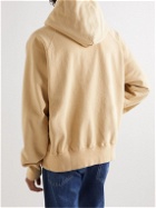EDWIN - Garment-Dyed Cotton-Jersey Hoodie - Yellow
