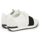 Balenciaga - Race Runner Leather, Neoprene, Suede and Mesh Sneakers - Men - White