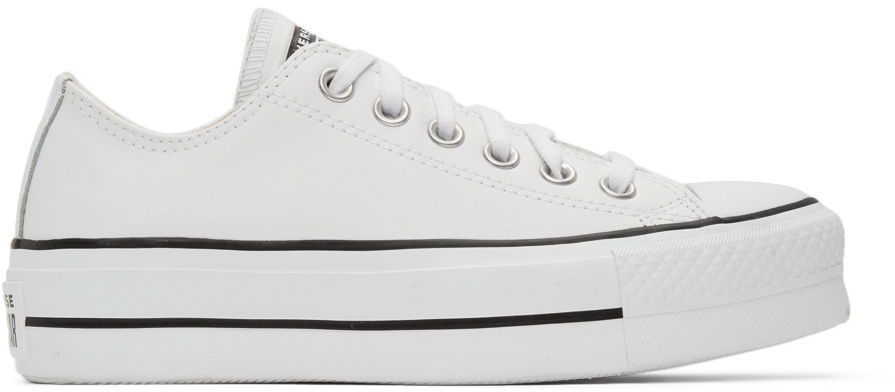 Converse White Chuck Taylor All Star Lift OX Sneakers