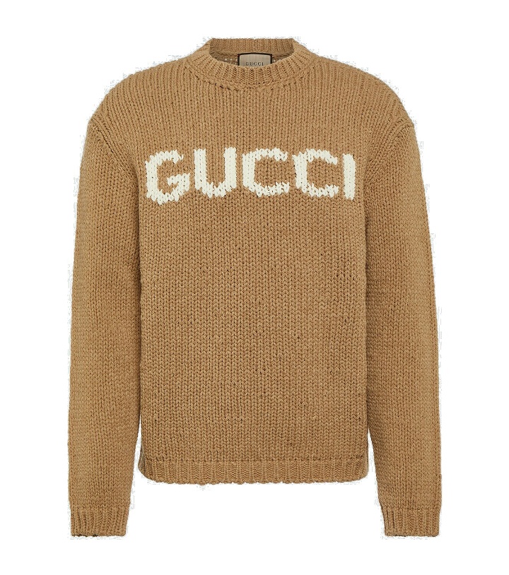 Photo: Gucci Logo intarsia wool sweater