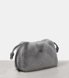 Loewe Flamenco Small faux fur clutch