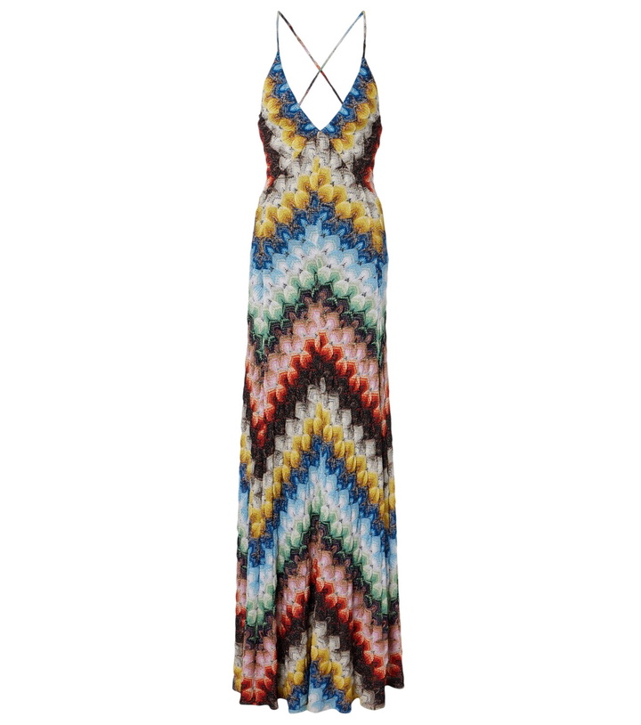Photo: Missoni Open-back lamé maxi dress