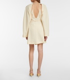 Nanushka - Beech belted seersucker minidress