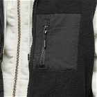 MKI Men's Polar Fleece Vest in Black/Black