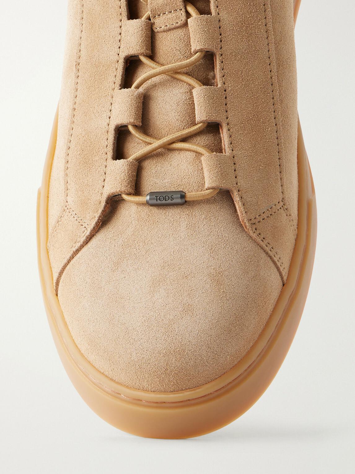 Tod's - Cassetta 04L Shearling-Lined Suede Sneakers - Brown