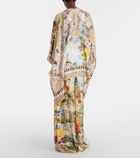 Camilla Printed silk wide-leg pants