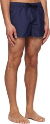 Versace Underwear Navy Embroidered Medusa Swim Shorts