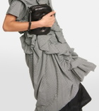 Noir Kei Ninomiya Gingham wool tweed minidress
