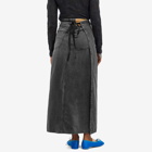 MM6 Maison Margiela Women's Denim Maxi Skirt in Grey