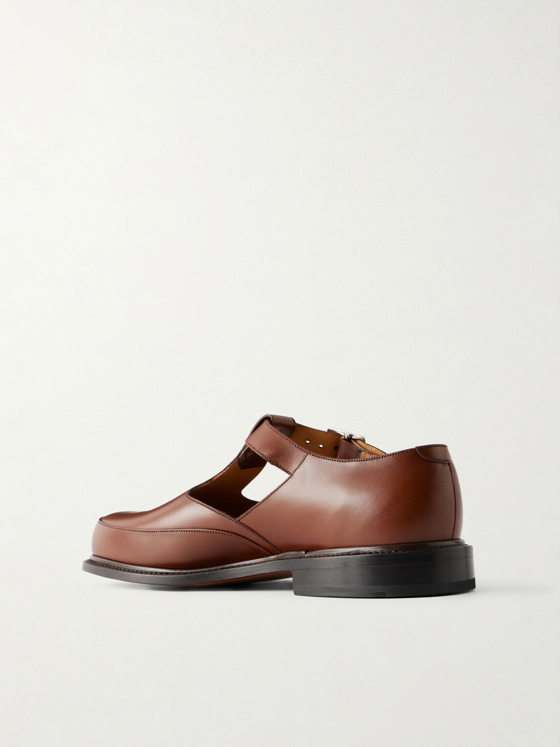 J.M. Weston - Salomé Leather Mary Jane Sandals - Brown