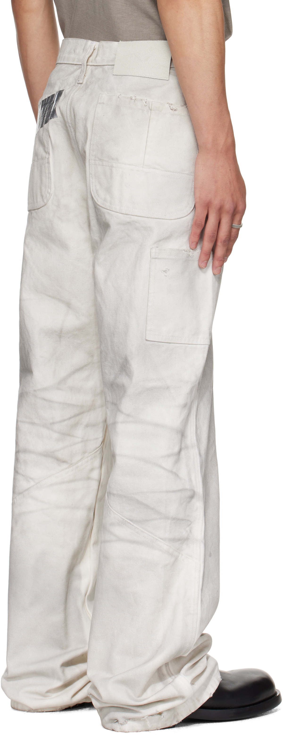 ALEXANDER DIGENOVA Off-White Underground Trousers