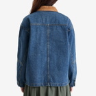 DUNST Women's Unisex Vintage Denim Work Jacket in Classic Blue