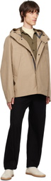 LEMAIRE Tan Soft Technical Parka Jacket