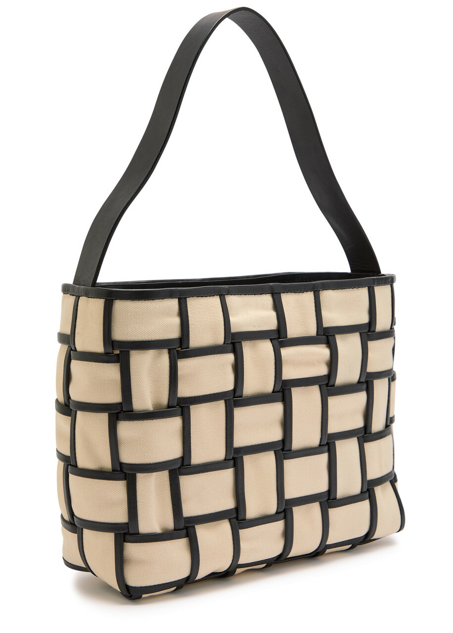 ST. Agni Woven Mini Canvas Tote - White - One Size