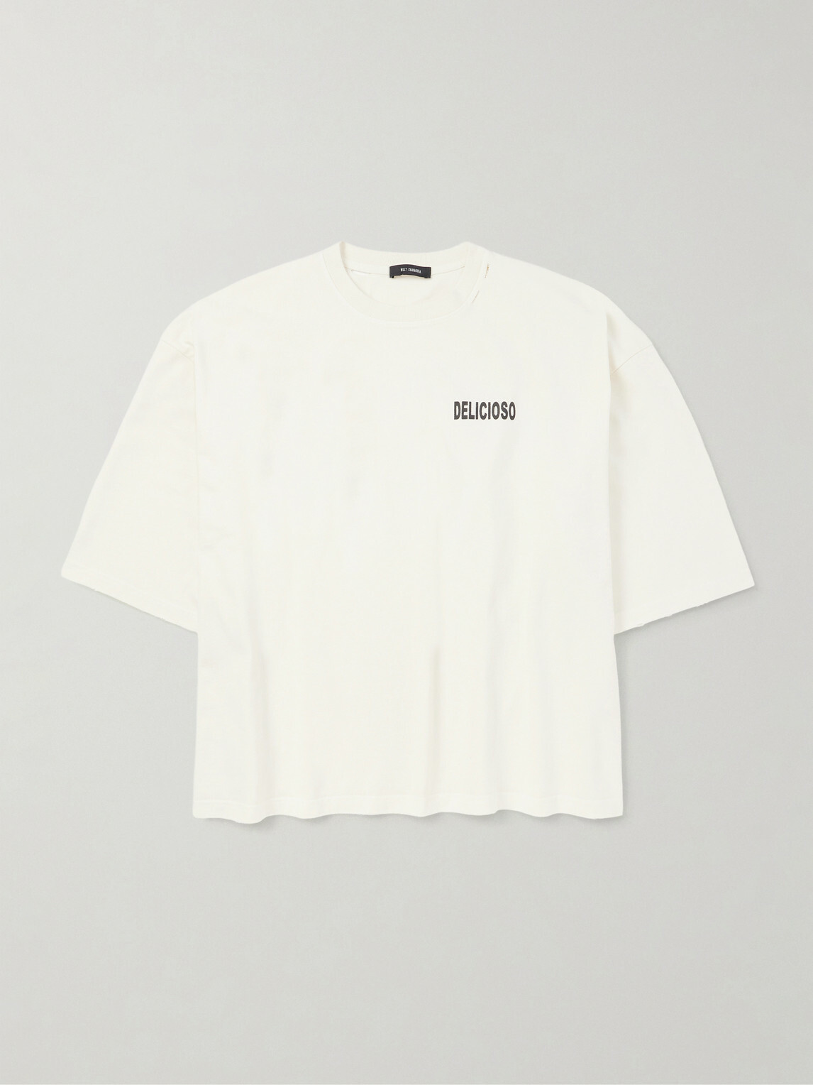 Willy Chavarria - Taco Shop Buffalo Printed Cotton-Jersey T-Shirt - White