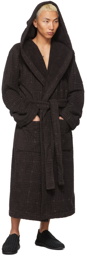 Bottega Veneta Brown Sponge Intreccio Robe