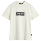 Napapijri Men's Box Logo T-Shirt in White Whisper