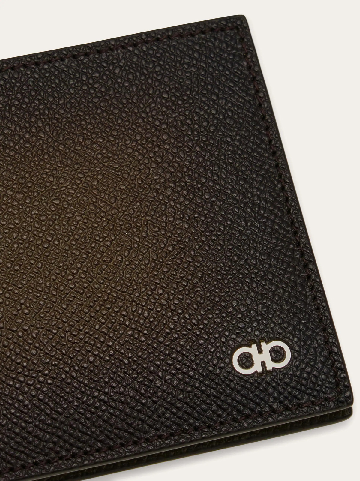 Ferragamo Mens Gancini wallet in Green