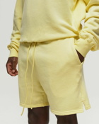 John Elliott Vintage Fleece Shorts Yellow - Mens - Sport & Team Shorts