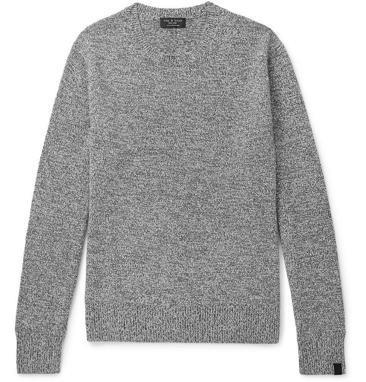 Photo: rag & bone - Haldon Mélange Cashmere Sweater - Gray