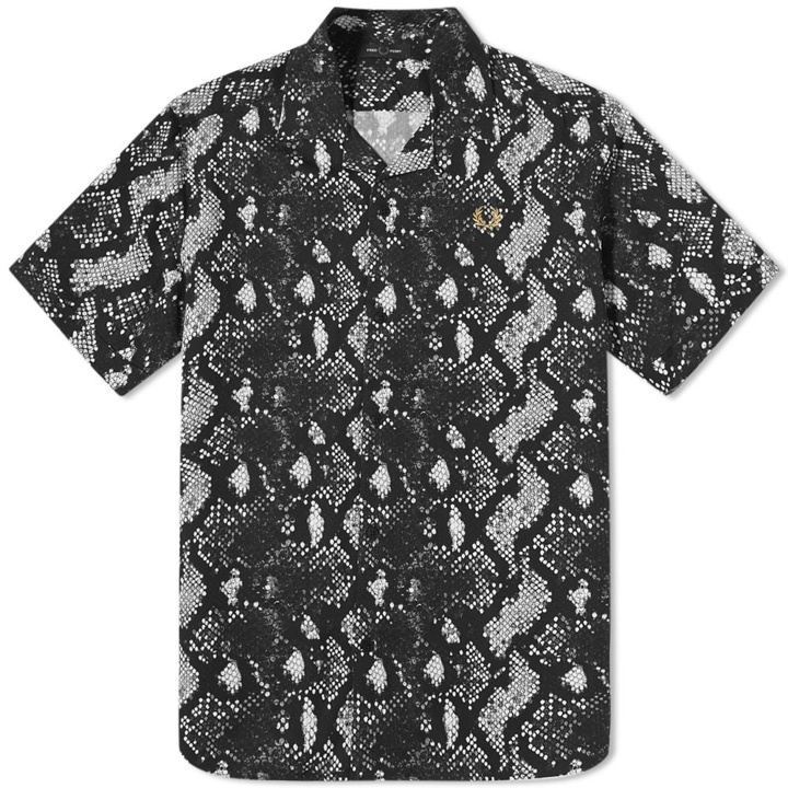 Photo: Fred Perry Authentic Snake Print Revere Shirt