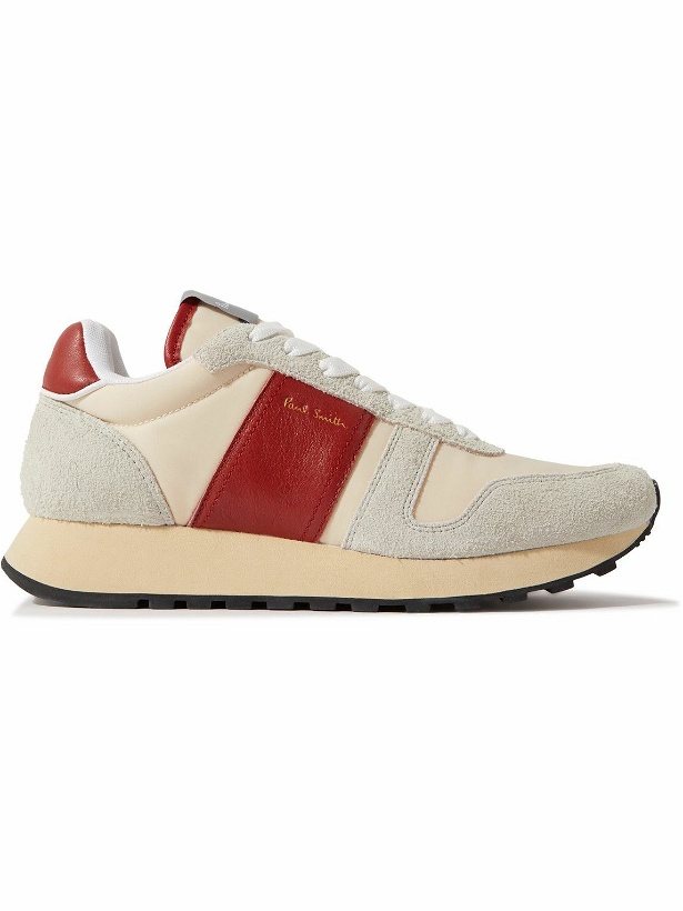 Photo: Paul Smith - Eighties Suede and Leather Sneakers - Neutrals