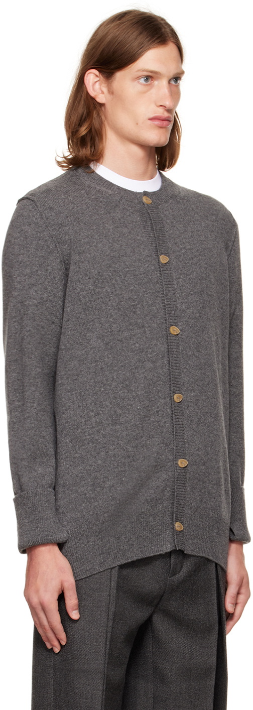 T/SEHNE SSENSE Exclusive Gray Scarf Sweater